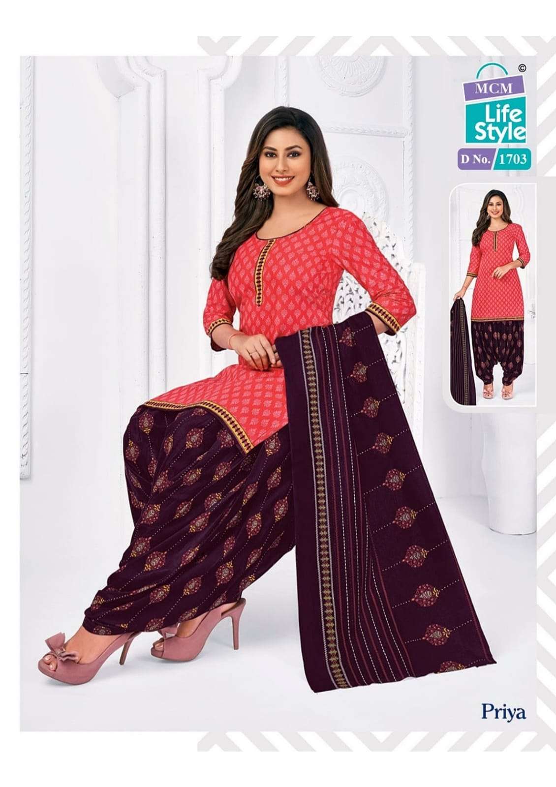 MCM Lifestyle  Present Priya Vol 17 With Pocket Special Dress Material On Wholesale