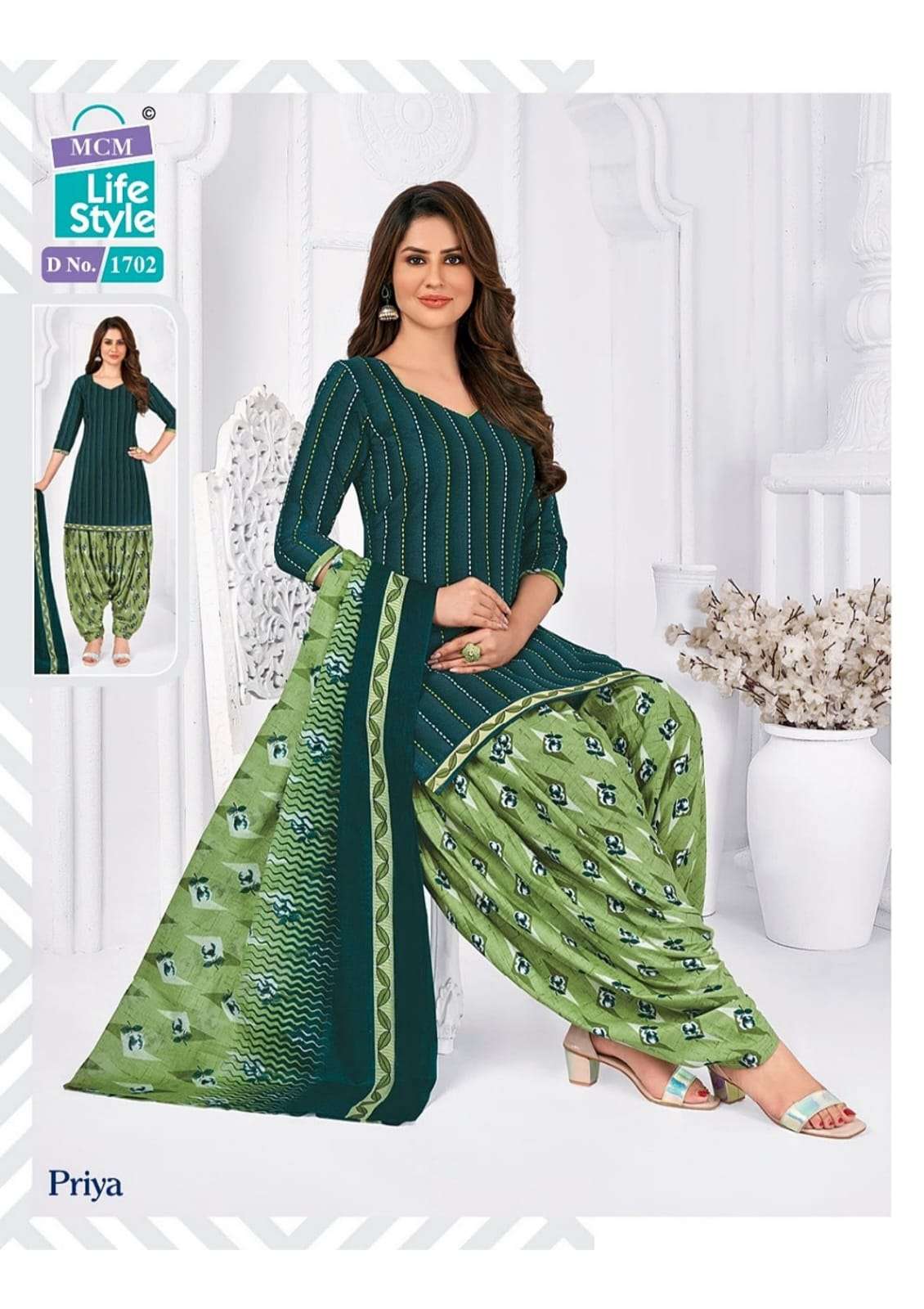 MCM Lifestyle  Present Priya Vol 17 With Pocket Special Dress Material On Wholesale