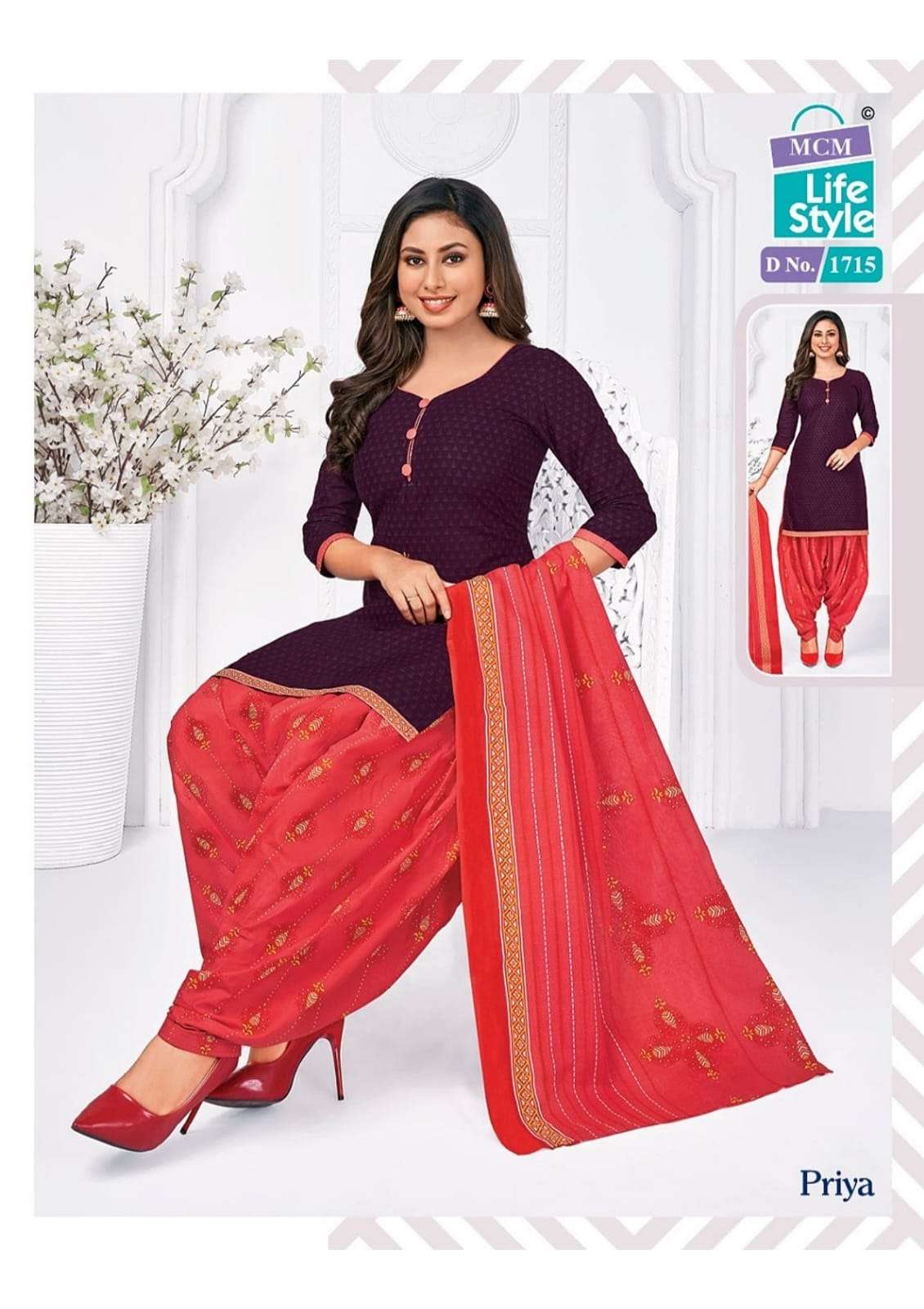 MCM Lifestyle  Present Priya Vol 17 With Pocket Special Dress Material On Wholesale