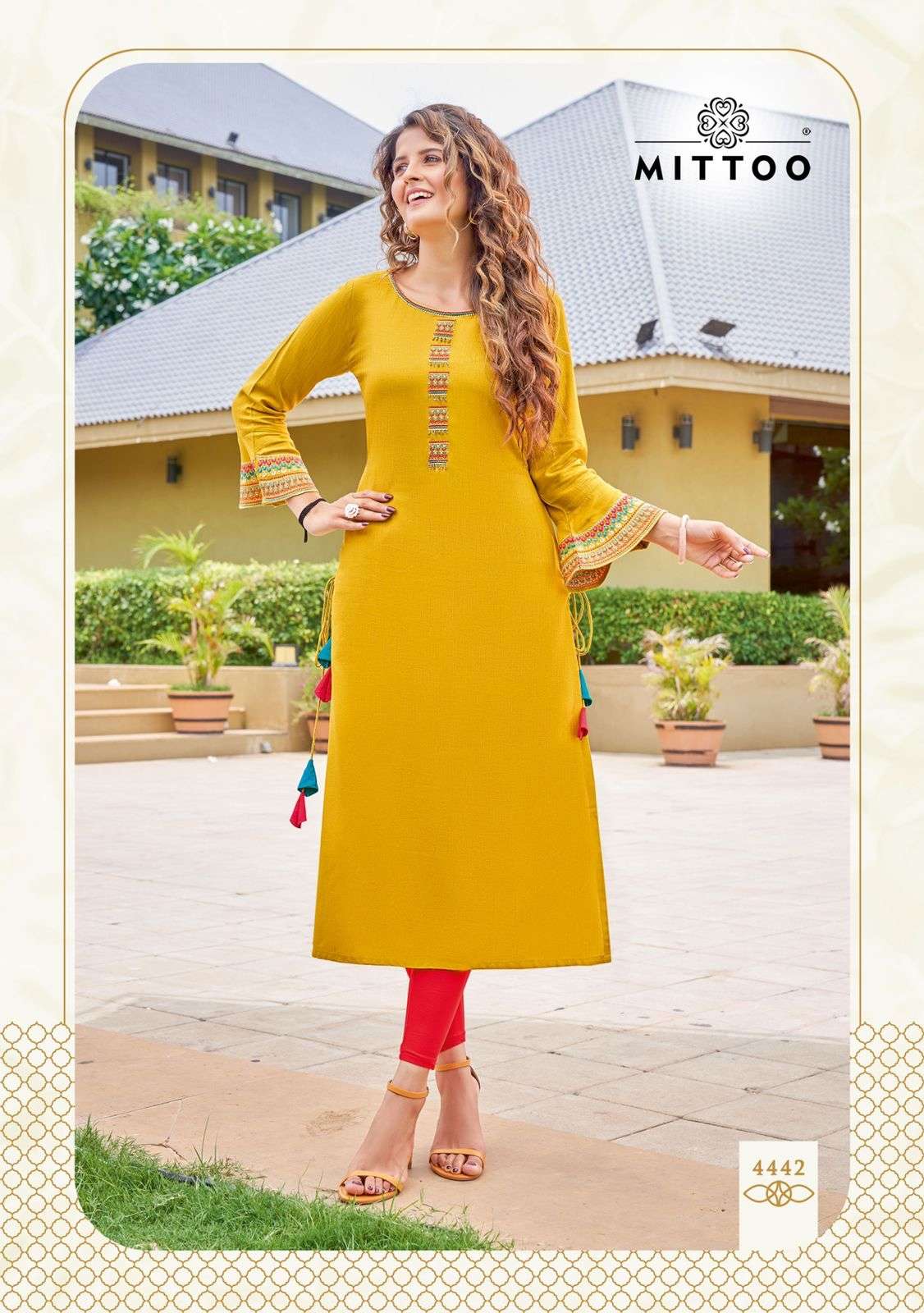 MITTOO Mayurika vol 7 Handwork Rayon Kurti On Wholesale 