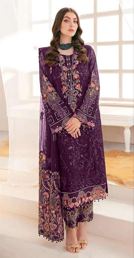 Mushq m-181 Georgette With Beautiful Fancy Work Party Wear Salwar Kameez On Wholesale