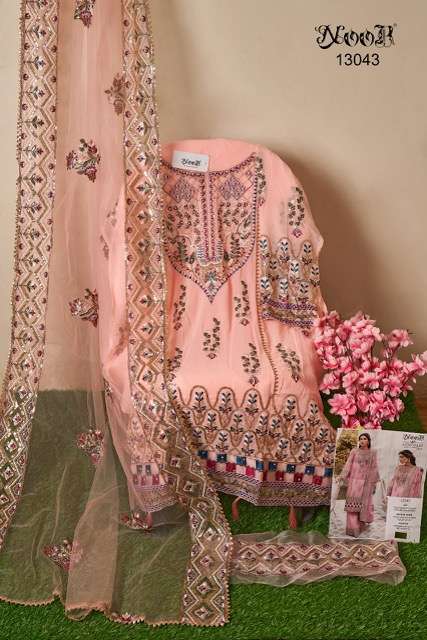 Noor Afrozeh vol-3 Georgette Net With Heavy Embroidery On Wholesale 