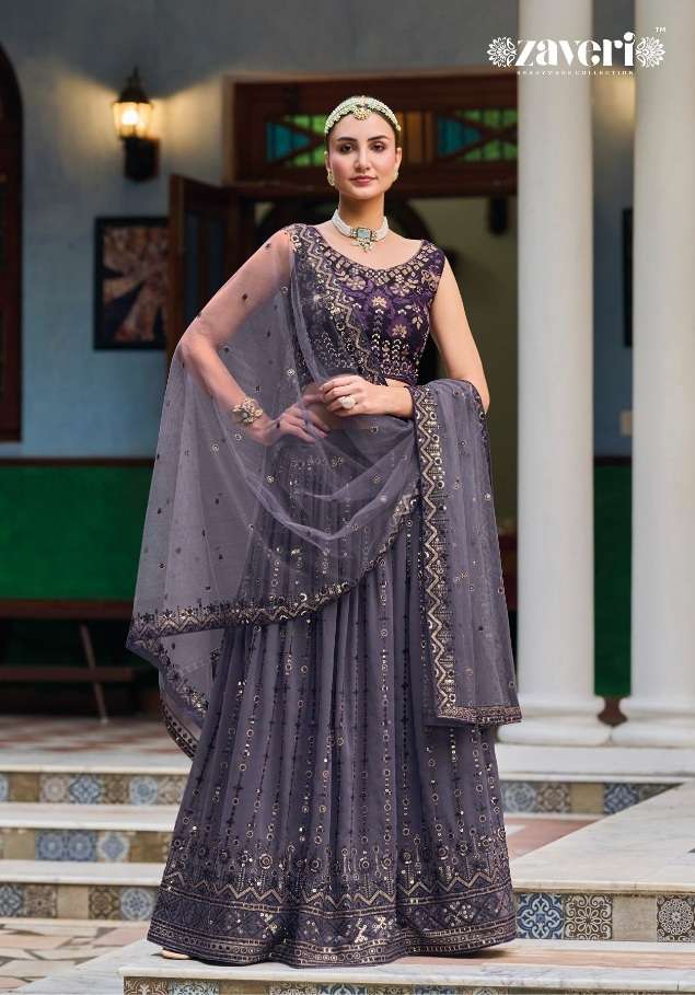 Olivia Georgette And Embroidery Ready made Lehenga Choli On Wholesale