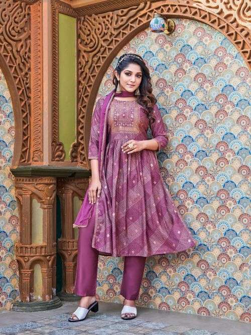 Ossm Mannat Vol 2 Fancy Kurti With Bottom Dupatta On Wholesale