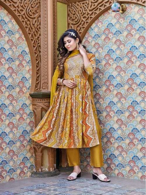 Ossm Mannat Vol 2 Fancy Kurti With Bottom Dupatta On Wholesale