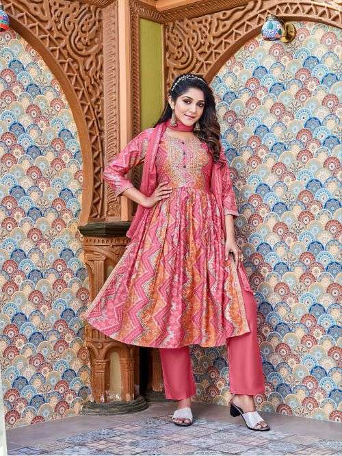 Ossm Mannat Vol 2 Fancy Kurti With Bottom Dupatta On Wholesale