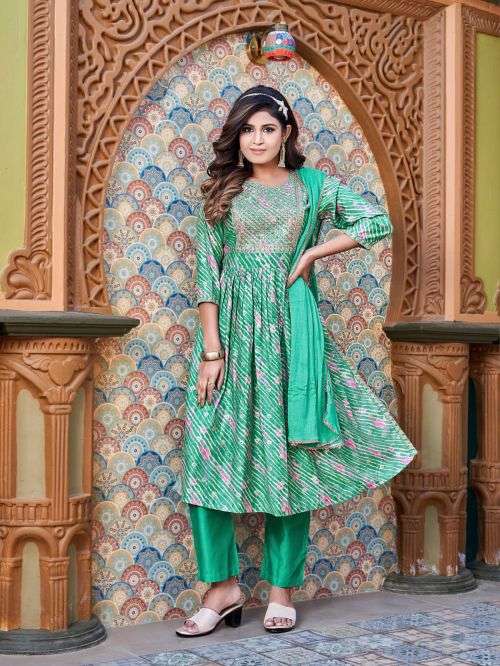 Ossm Mannat Vol 2 Fancy Kurti With Bottom Dupatta On Wholesale