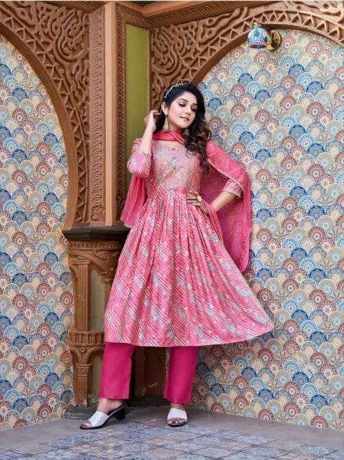 Ossm Mannat Vol 2 Fancy Kurti With Bottom Dupatta On Wholesale