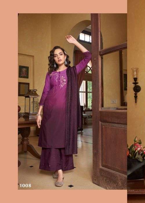 Peher The Fusion Fancy Kurti With Bottom Dupatta Collection On Wholesale
