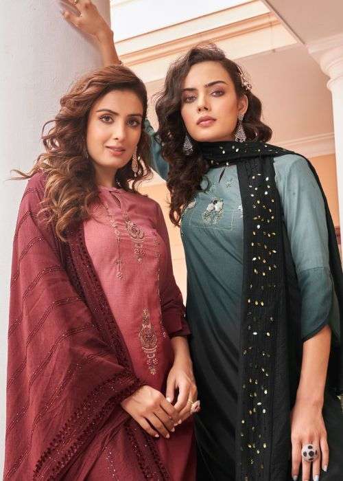 Peher The Fusion Fancy Kurti With Bottom Dupatta Collection On Wholesale
