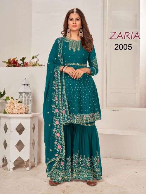 R Zaria 2001 to 2006 Ocassion Wear Designer Embroidery Suit Collection On Wholesale