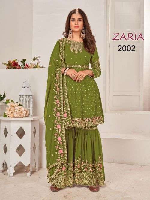R Zaria 2001 to 2006 Ocassion Wear Designer Embroidery Suit Collection On Wholesale