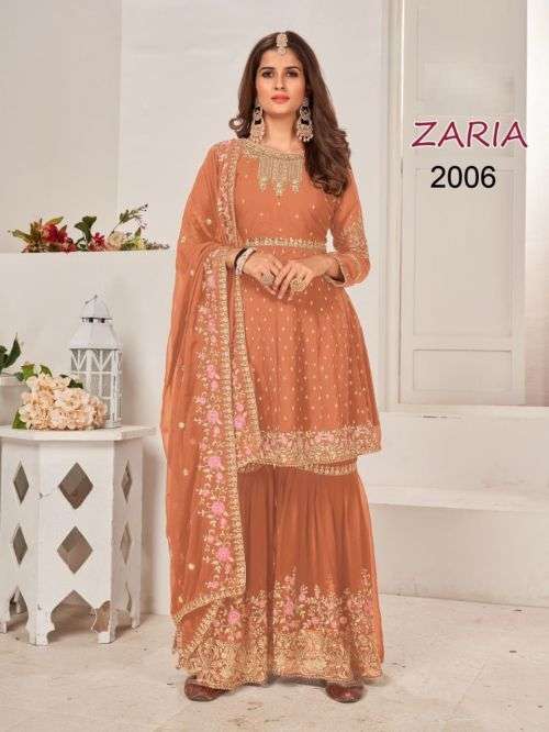 R Zaria 2001 to 2006 Ocassion Wear Designer Embroidery Suit Collection On Wholesale