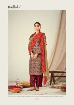 Radhika Bulbul Designer Viscous Dress Material On Wholesale