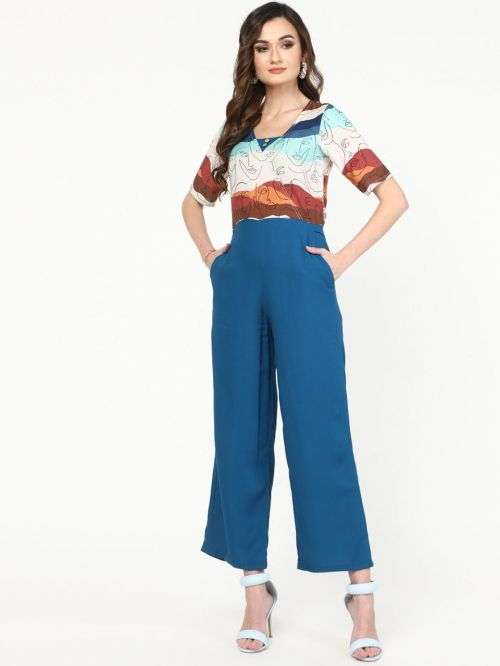 Riyana Vol 27 Western Printed And Plain Jumpsuit Collection On Wholesale