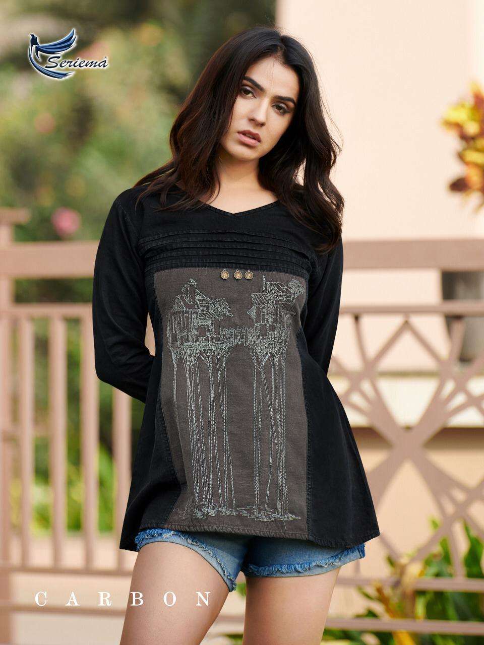 Serima Wonder 2 Stylish Denim Ladies Top Collection On Wholesale