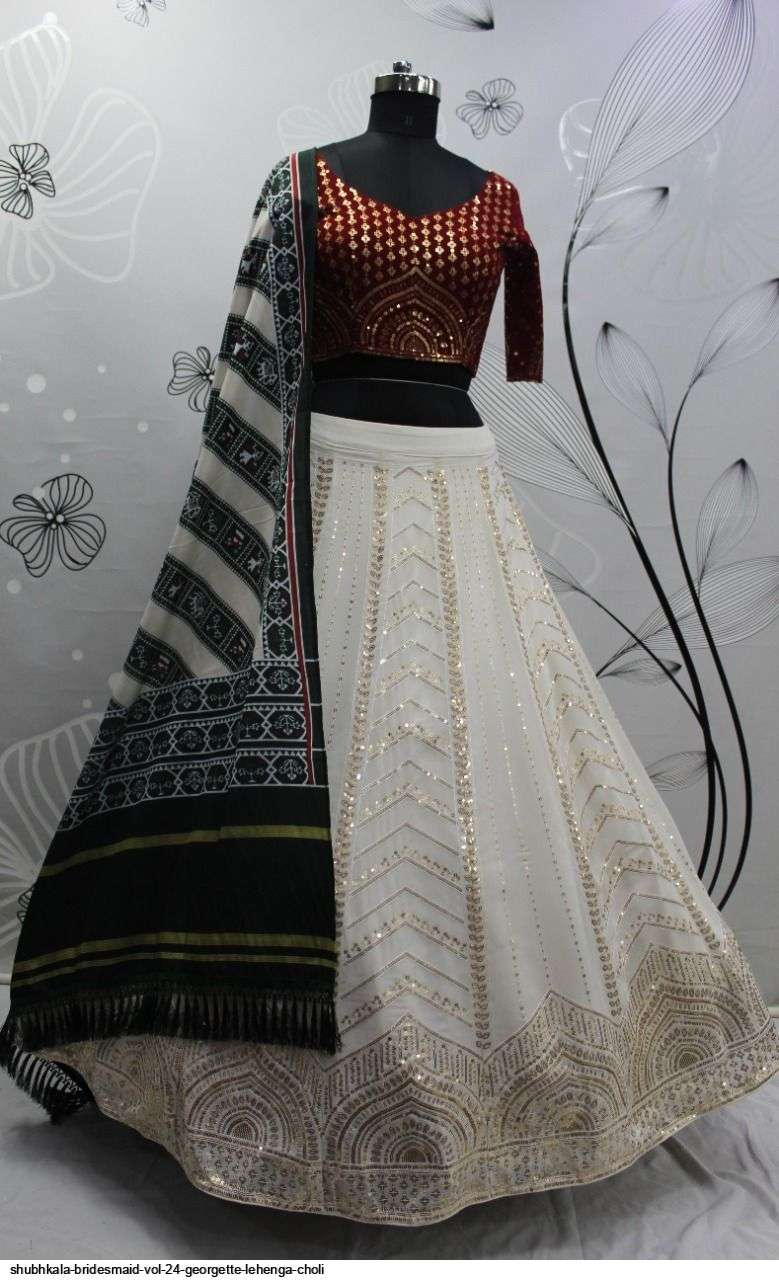 Shubhkala Bridesmaid Vol 24 Georgette Lehenga Choli On Wholesale