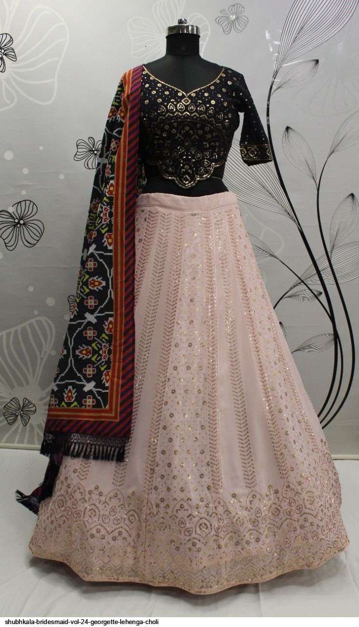 Shubhkala Bridesmaid Vol 24 Georgette Lehenga Choli On Wholesale