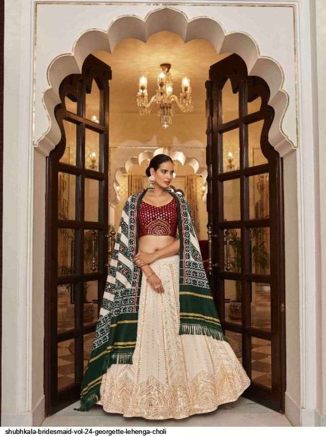 Shubhkala Bridesmaid Vol 24 Georgette Lehenga Choli On Wholesale