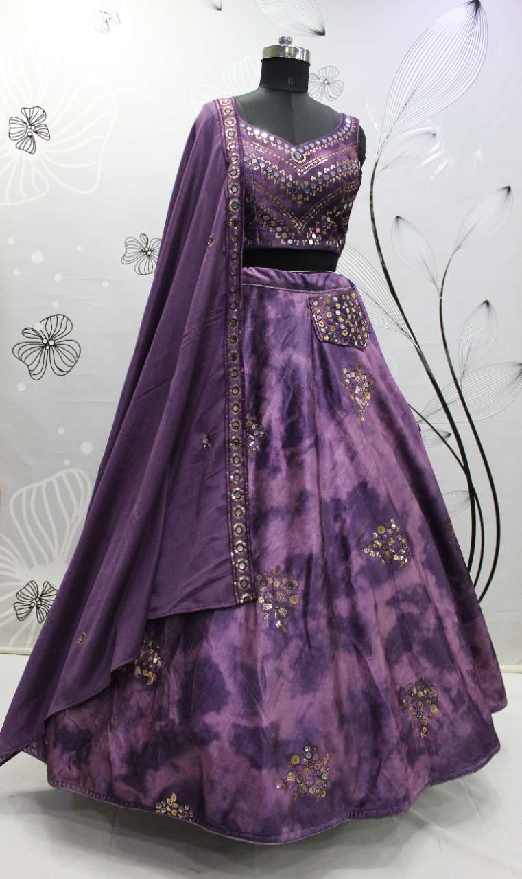 Shubhkala Bridesmaid Vol 28 Embroidered Semi Stitched Velvet Lehenga Choli Collection On Wholesale