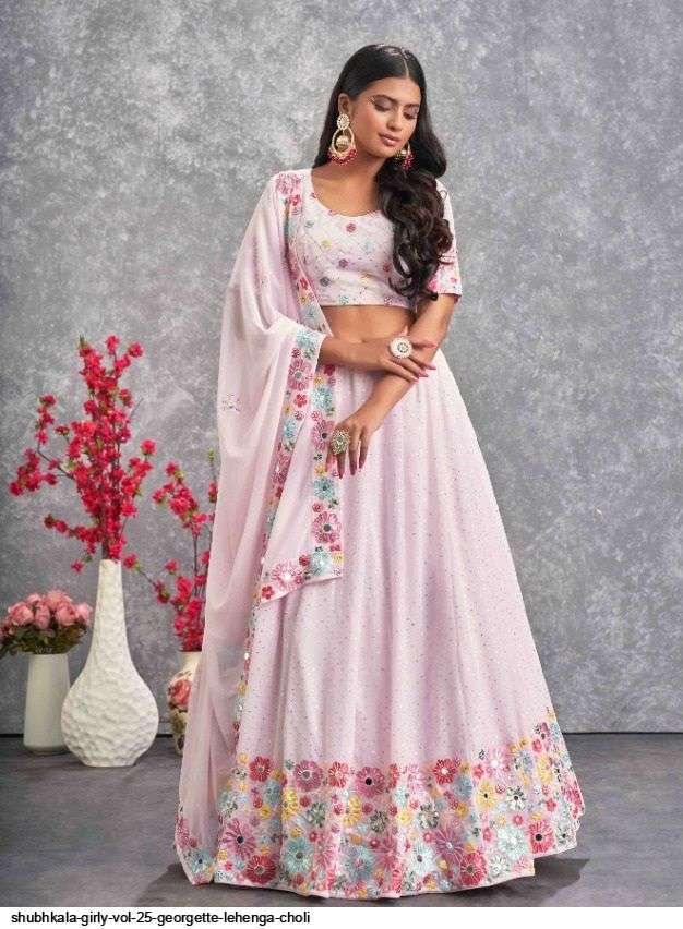 Shubhkala Girly Vol 25 Georgette Lehenga Choli On Wholesale