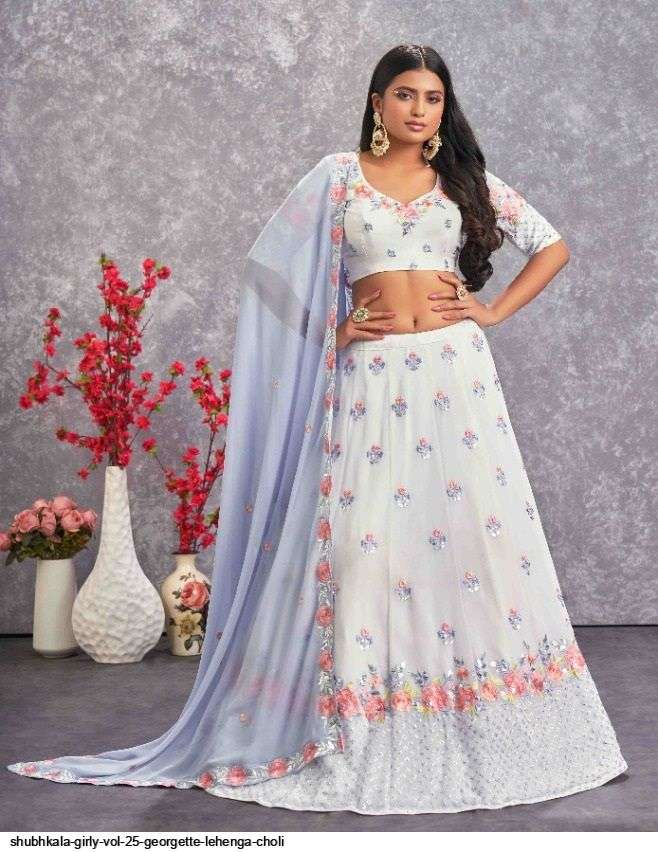 Shubhkala Girly Vol 25 Georgette Lehenga Choli On Wholesale