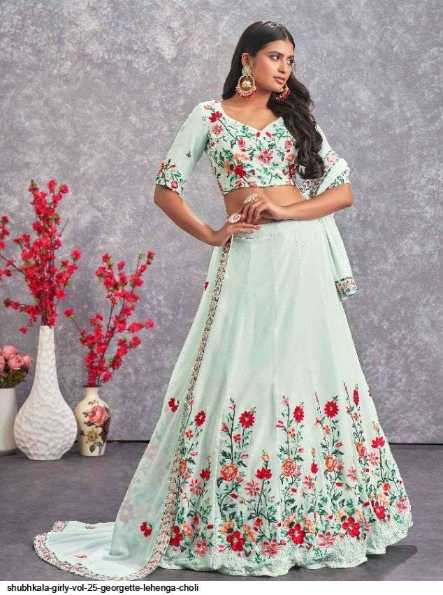 Shubhkala Girly Vol 25 Georgette Lehenga Choli On Wholesale
