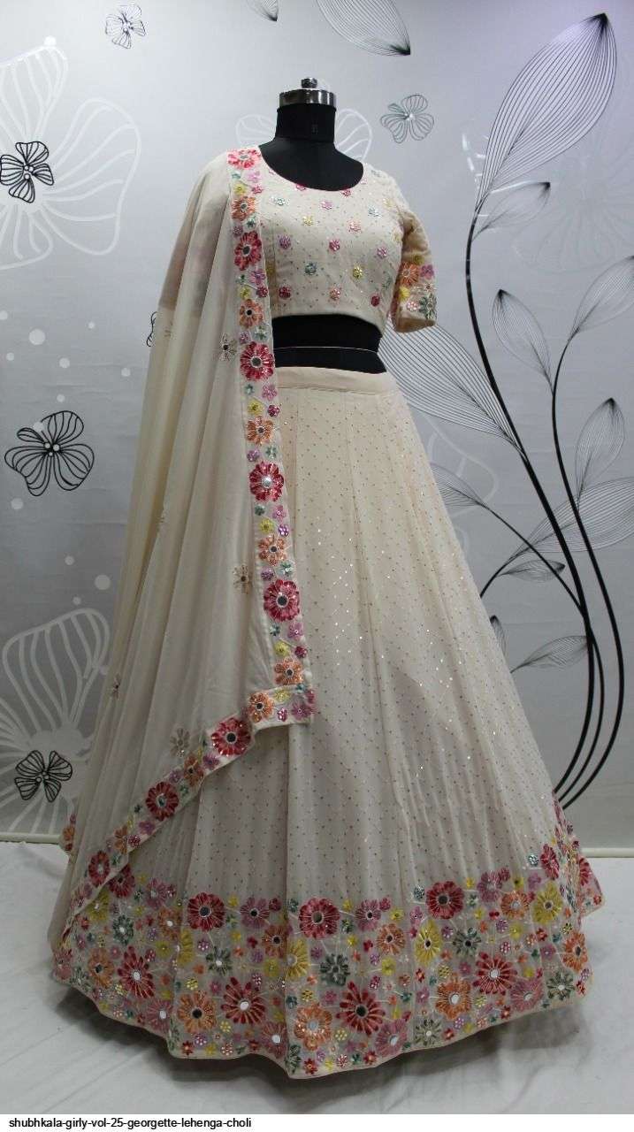 Shubhkala Girly Vol 25 Georgette Lehenga Choli On Wholesale