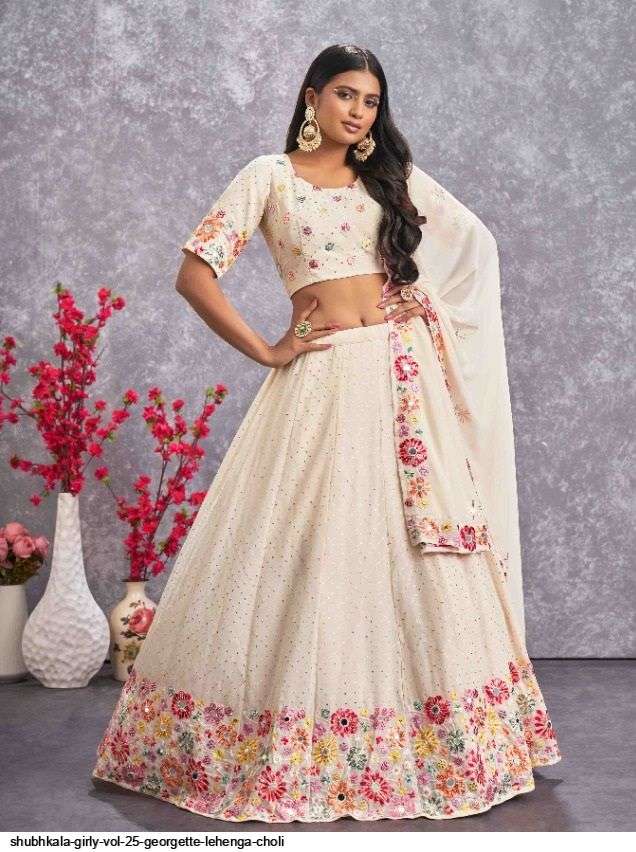 Shubhkala Girly Vol 25 Georgette Lehenga Choli On Wholesale