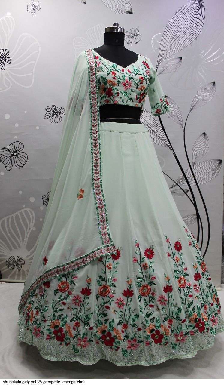 Shubhkala Girly Vol 25 Georgette Lehenga Choli On Wholesale