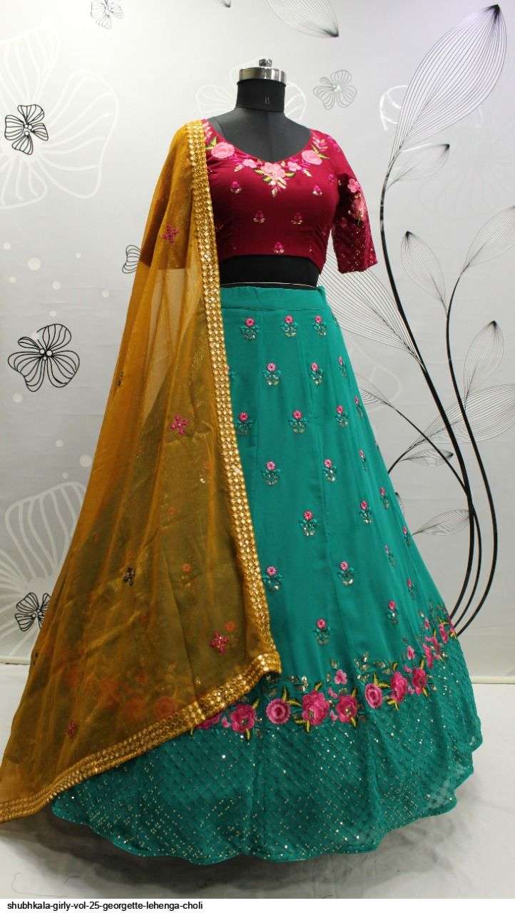 Shubhkala Girly Vol 25 Georgette Lehenga Choli On Wholesale