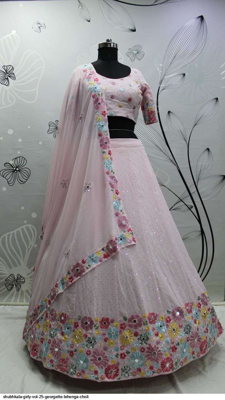 Shubhkala Girly Vol 25 Georgette Lehenga Choli On Wholesale