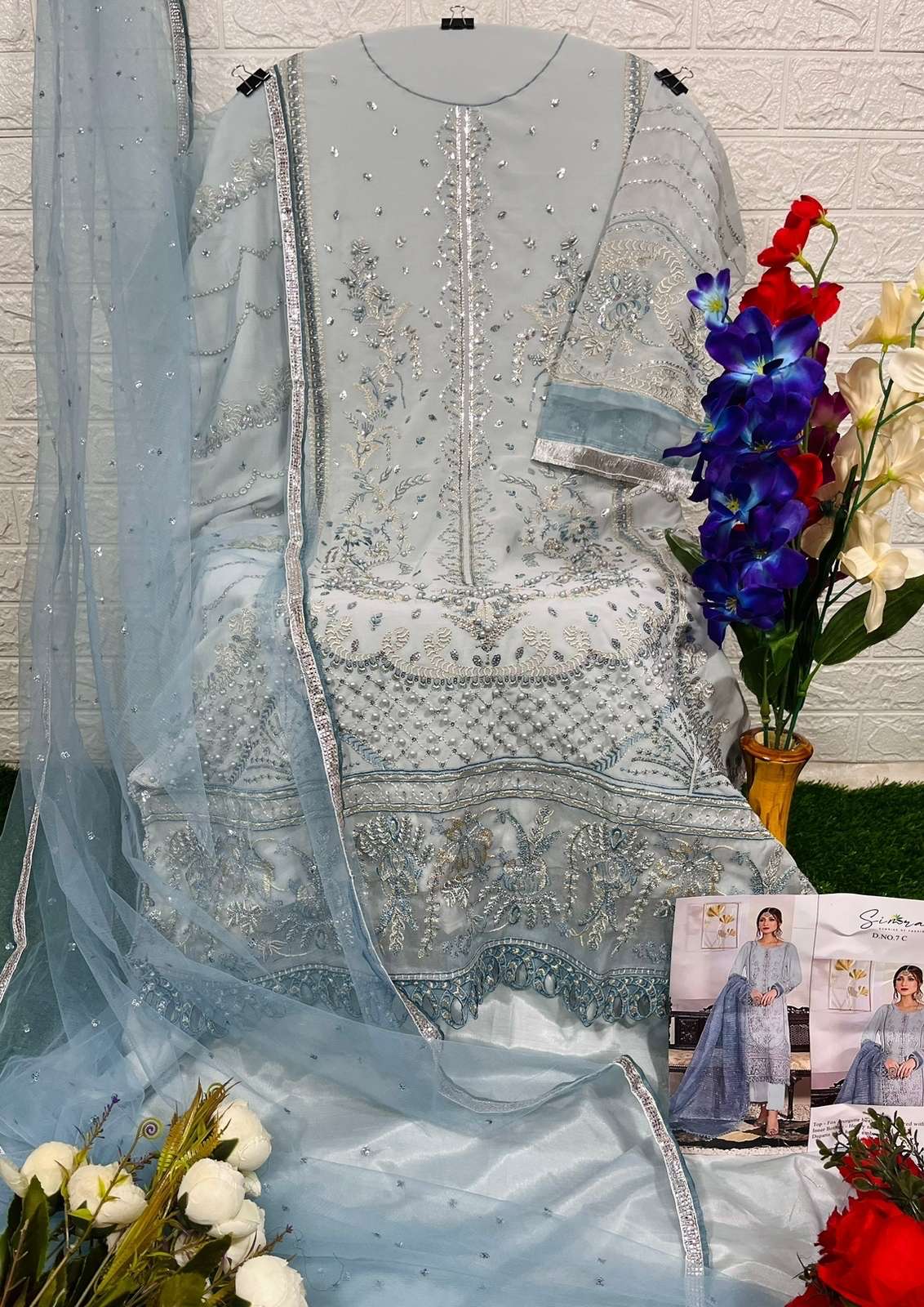 Simra 7 Series Designer Pakistani Salwar Kameez On Wholesale
