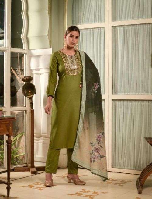Sku 335 Regular Wear Kurti With Bottom Dupatta Collection On Wholesale