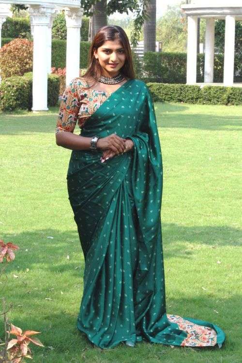 Spsc 80 Digital Printed Designer Silk Saree Collection On Wholesale