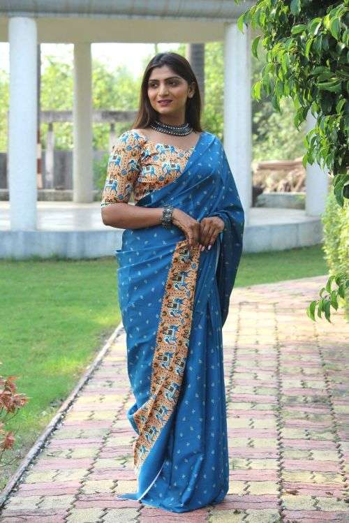 Spsc 80 Digital Printed Designer Silk Saree Collection On Wholesale