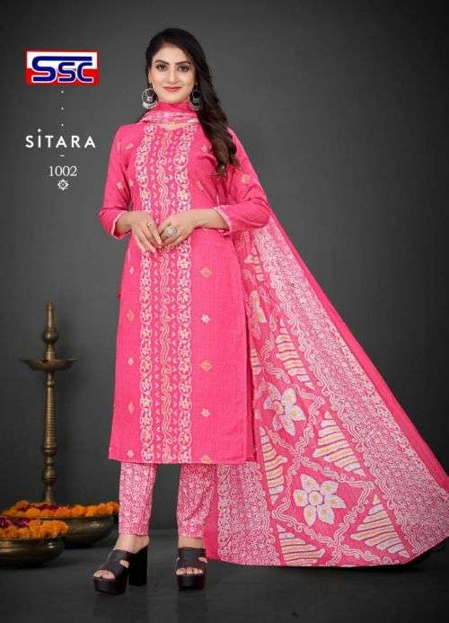 Ssc Sitara Regular Wear Dress Material Collection On Wholesale