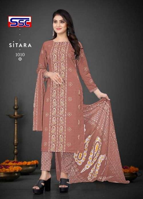 Ssc Sitara Regular Wear Dress Material Collection On Wholesale