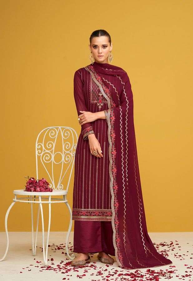 Surili Gulkayra Designer Georgette With Embroidery Work On Wholesale