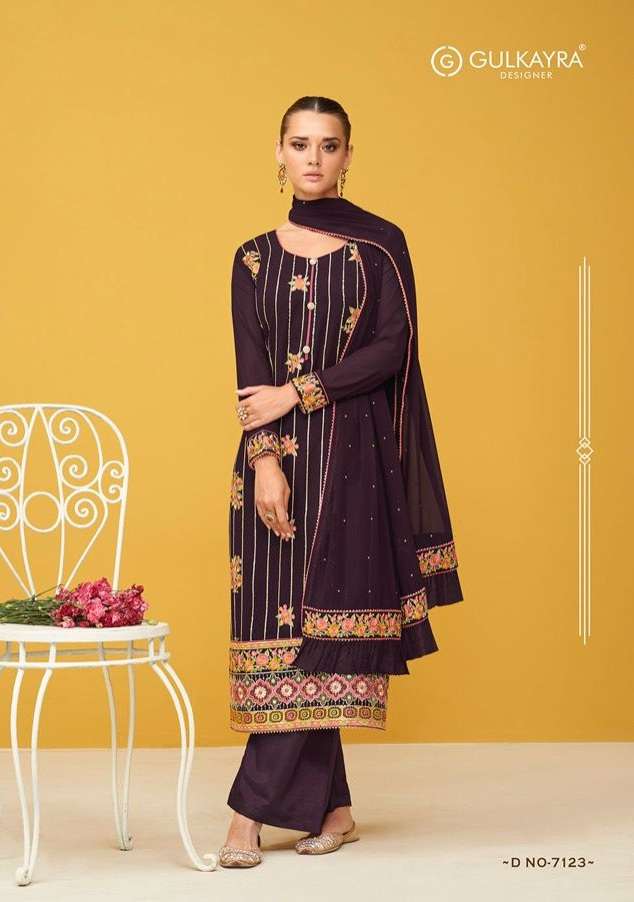 Surili Gulkayra Designer Georgette With Embroidery Work On Wholesale