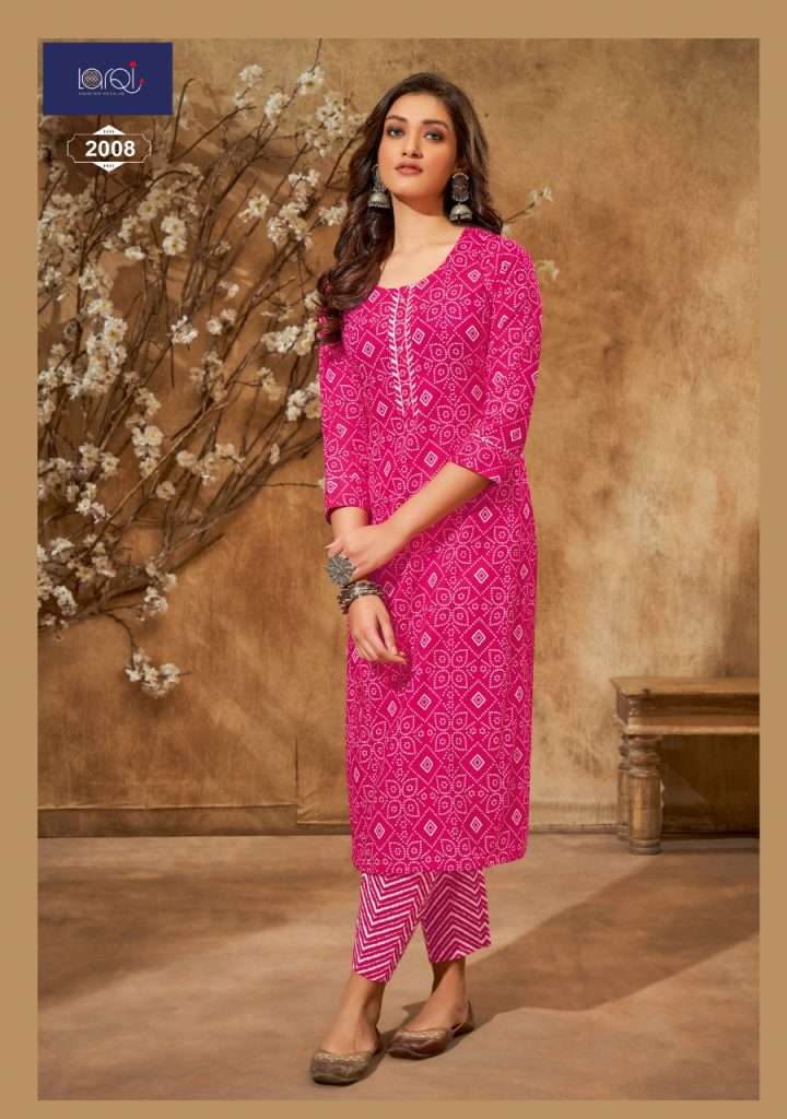 Suryajyoti Larqi Bandhani Leheriya Vol-2 – Kurti With Pant On Wholesale