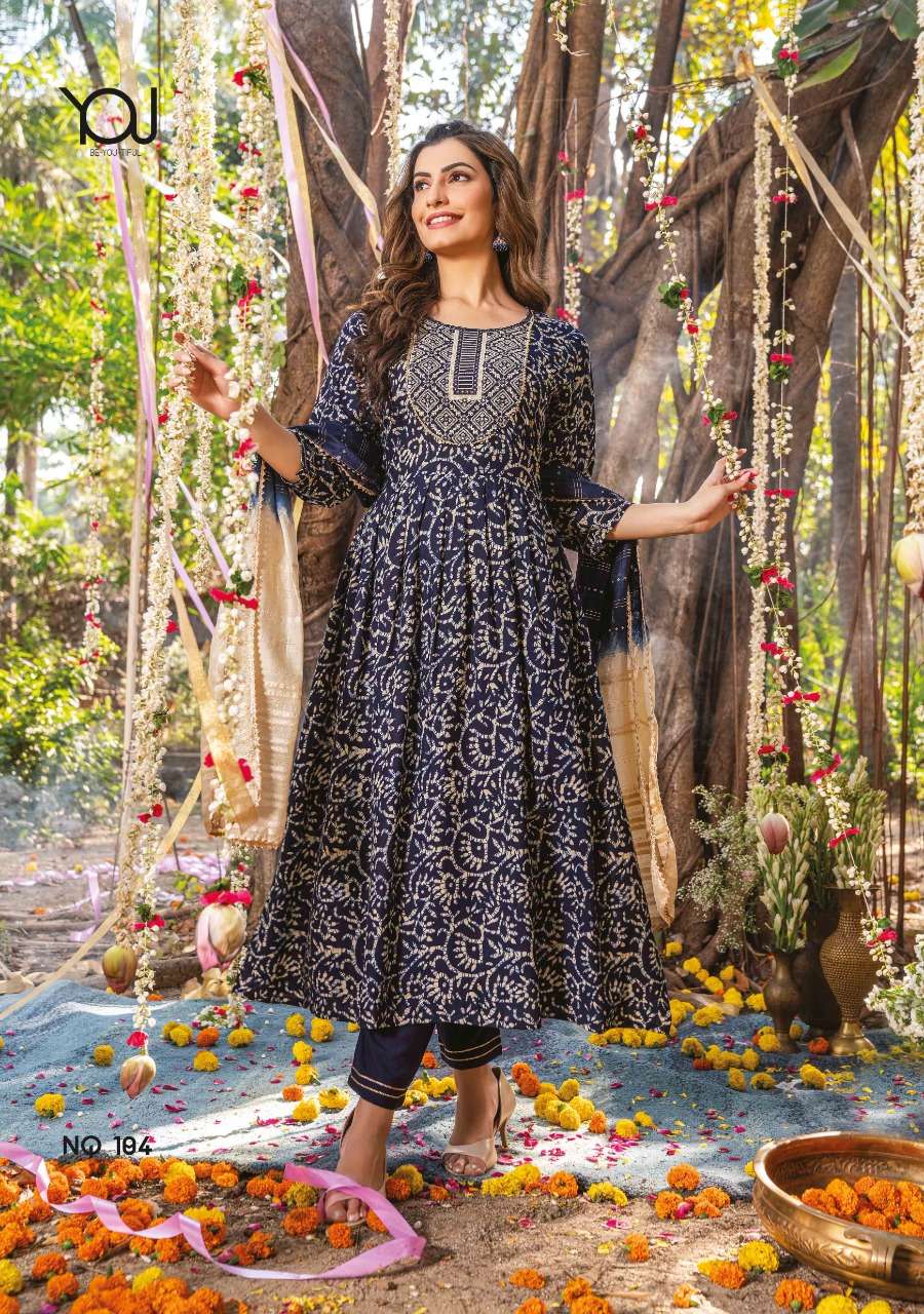 Wanna® Launch New Super Fancy Naira Kurti With Pant  & Dupatta On Wholesale