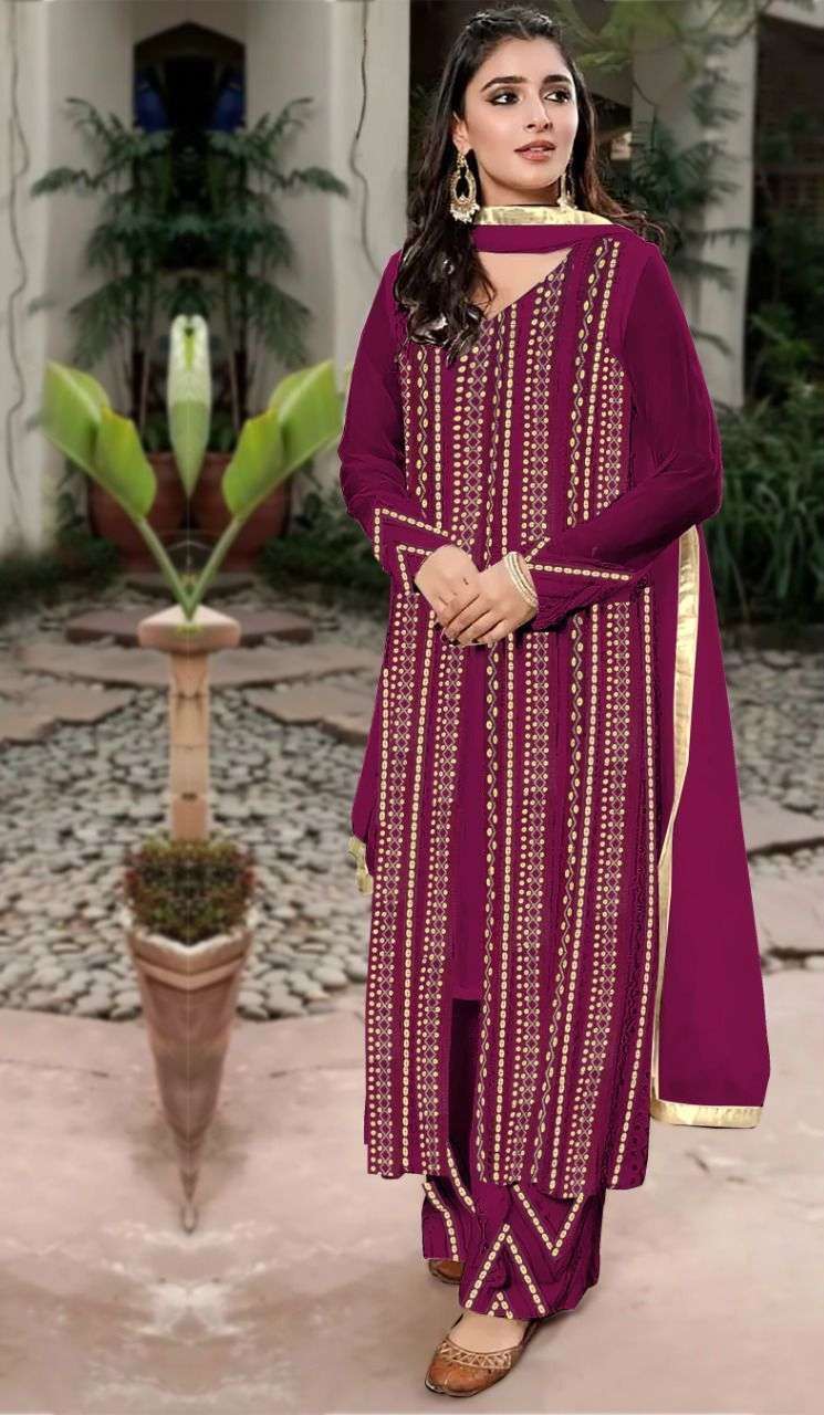 Zarqash Sana Safinaz Vol 4 Z-2118 Designer Faux Georgette Suit On Wholesale