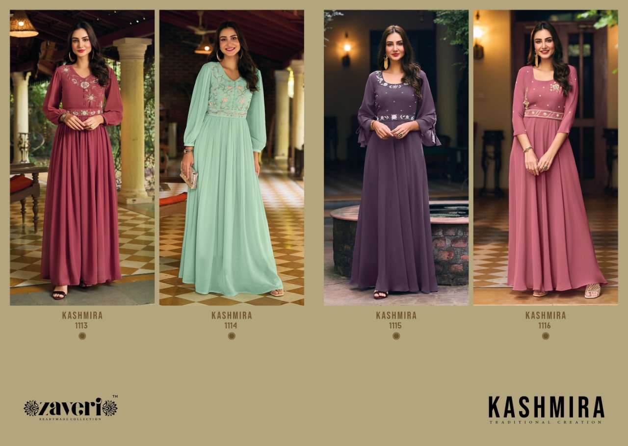 Zaveri Kashmira Stylish Party Wear Kurti Collection On Wholesale
