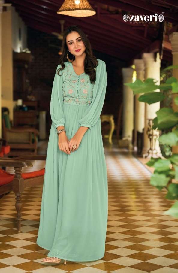 Zaveri Kashmira Stylish Party Wear Kurti Collection On Wholesale