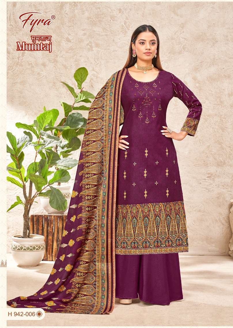 Alok Suits Fyra Mumtaj Pure Soft Cotton Digital Print With Fancy Embroidery On Wholesale