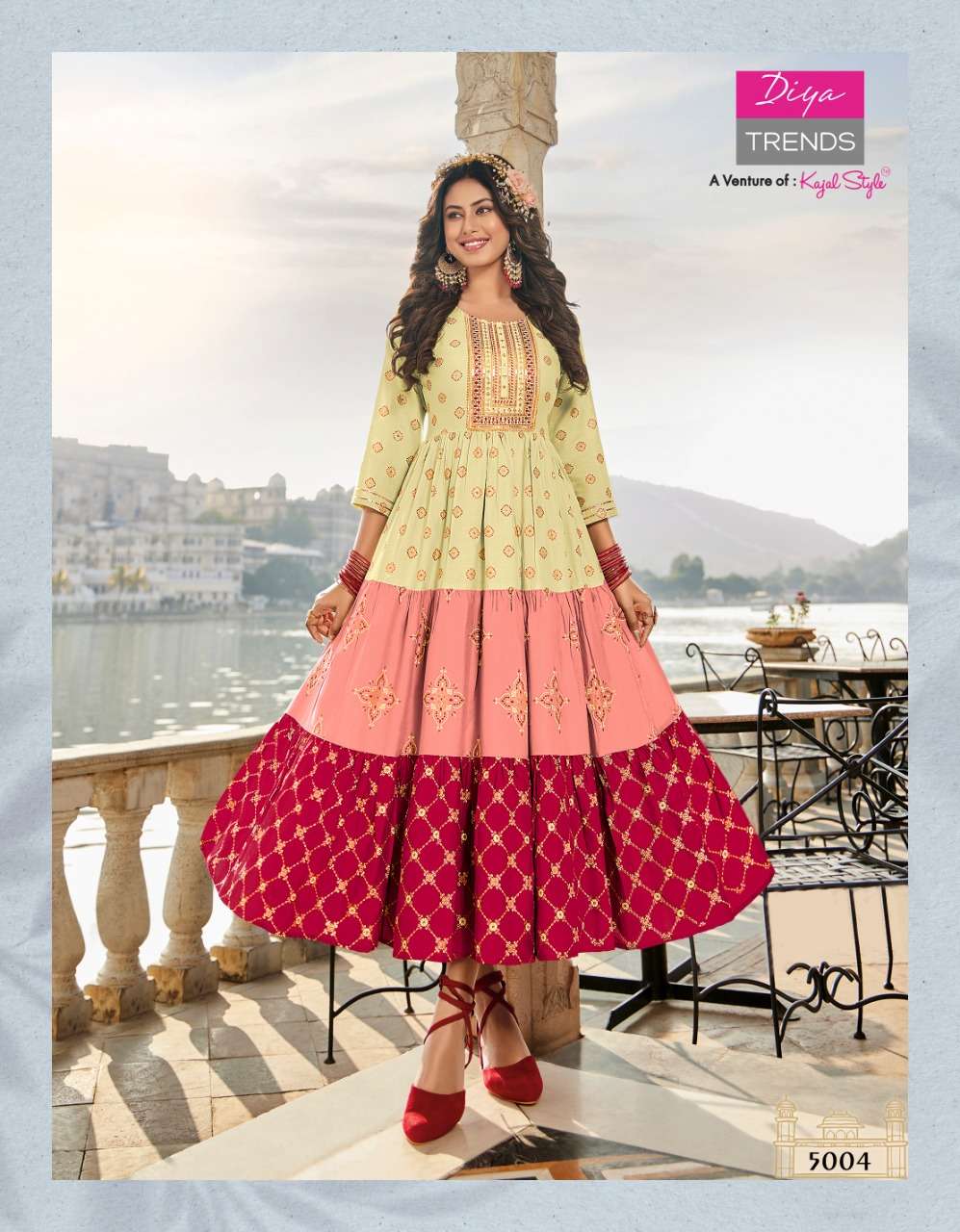 Diya Trends Groom Vol 5 Rayon Gold Prints With Fancy embroidery Work On Wholesale