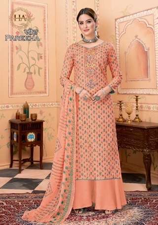 Harshit Fashion Pareeha Viscose Rayon Suits By Alok Suits On Wholesale