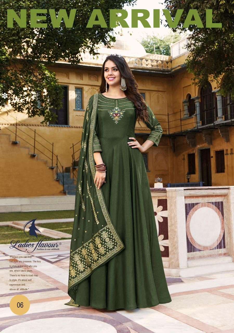 Ladies Flavour Launch Premium Wedding Collection Gown Dupptta Catlogue On Wholesale