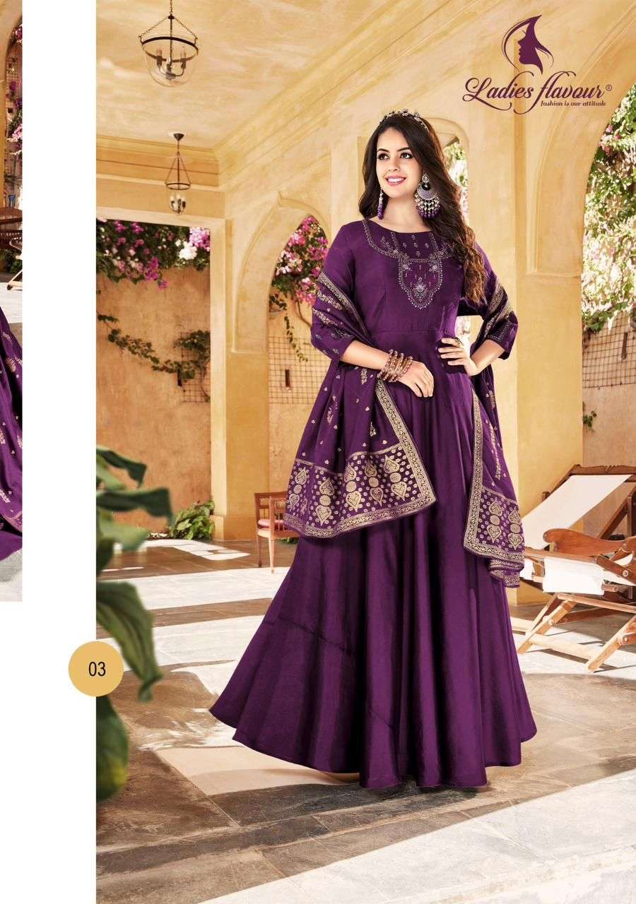 Ladies Flavour Launch Premium Wedding Collection Gown Dupptta Catlogue On Wholesale